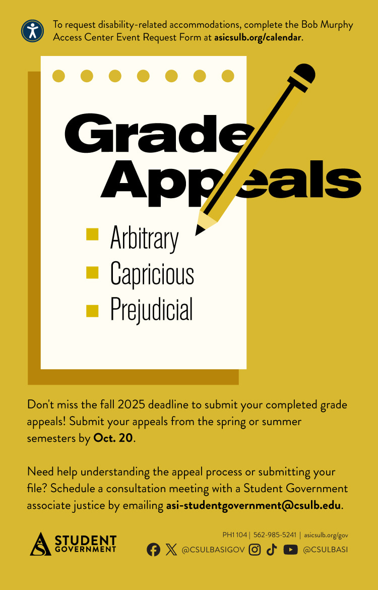 Grade Appeals
March 16
Online
All Day