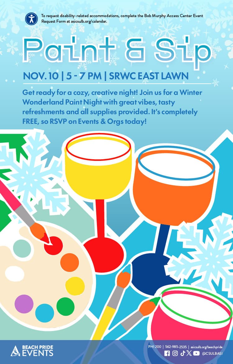 Paint & SipNov. 105 to 7 p.m.SRWC East Lawn