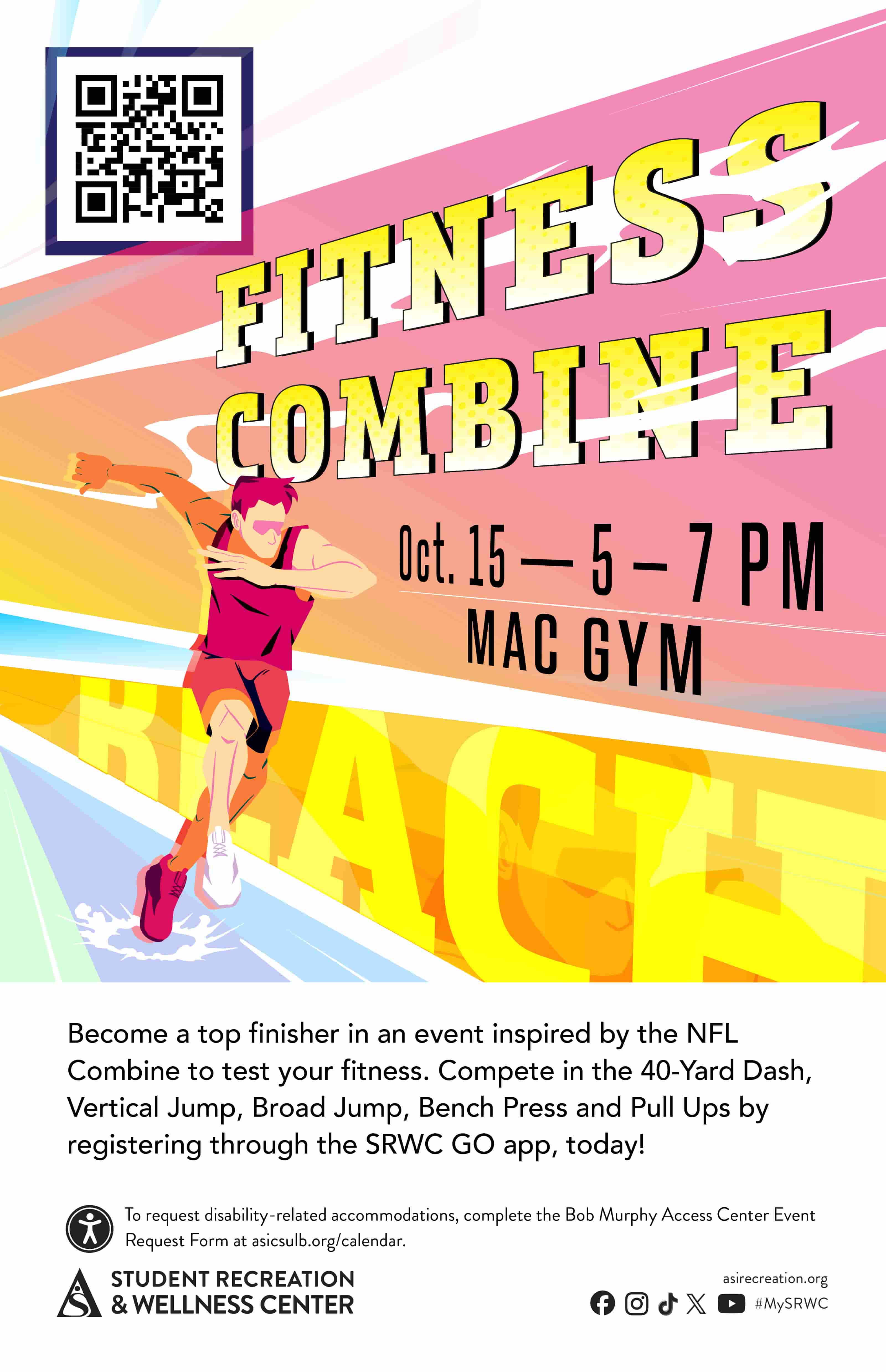 Fitness CombineOct. 155 to 7 p.m.Mac Gym