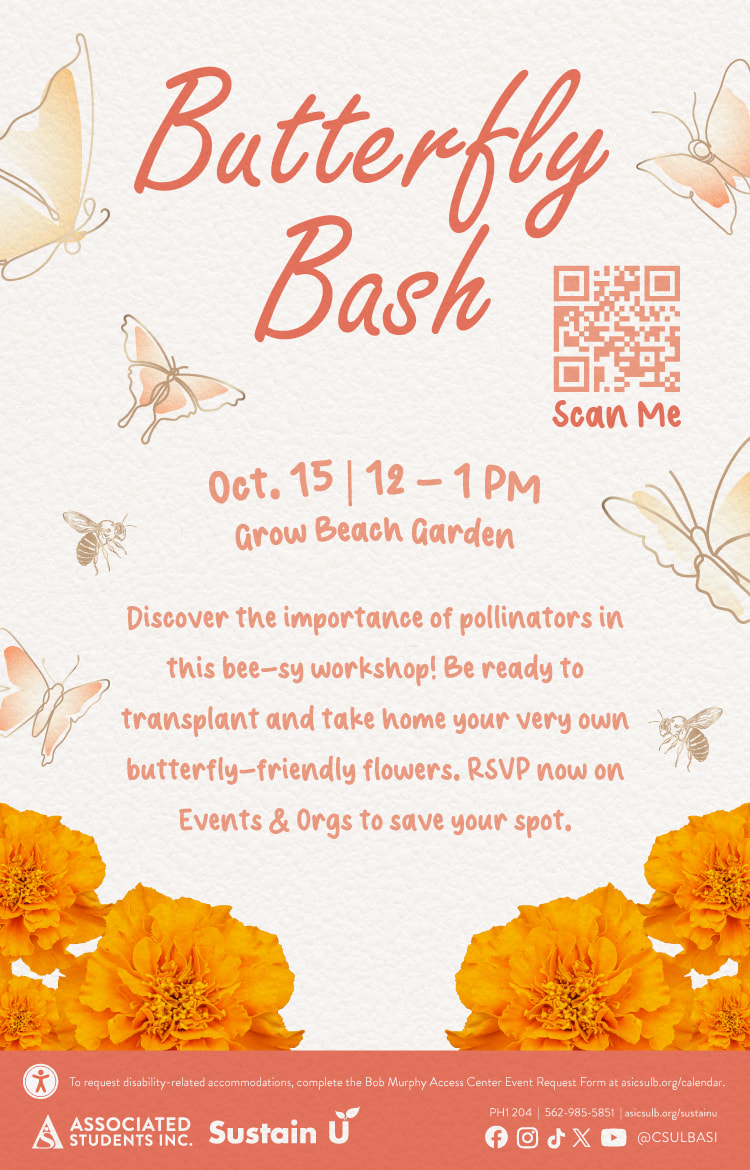 Butterfly BashOct. 1512 to 1 p.m.Grow Beach Garden