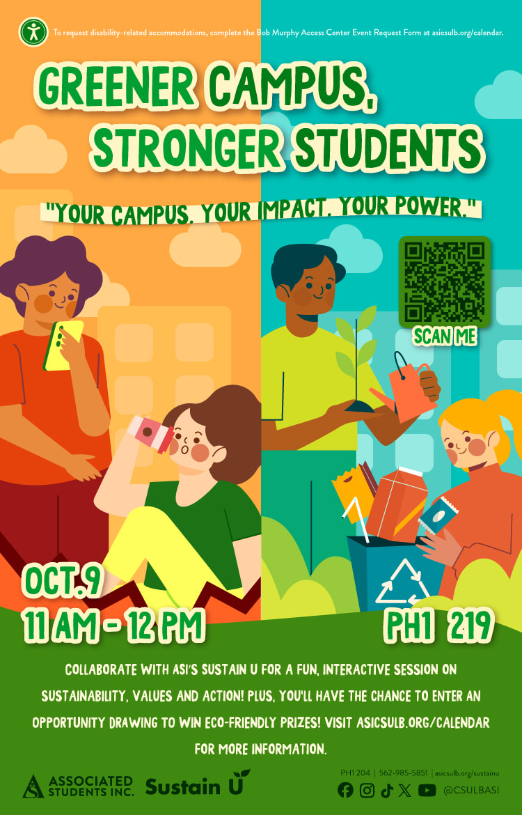 Greener Campuses, Stronger Students Oct. 911:00 a.m. to 12 p.m.PH1 219