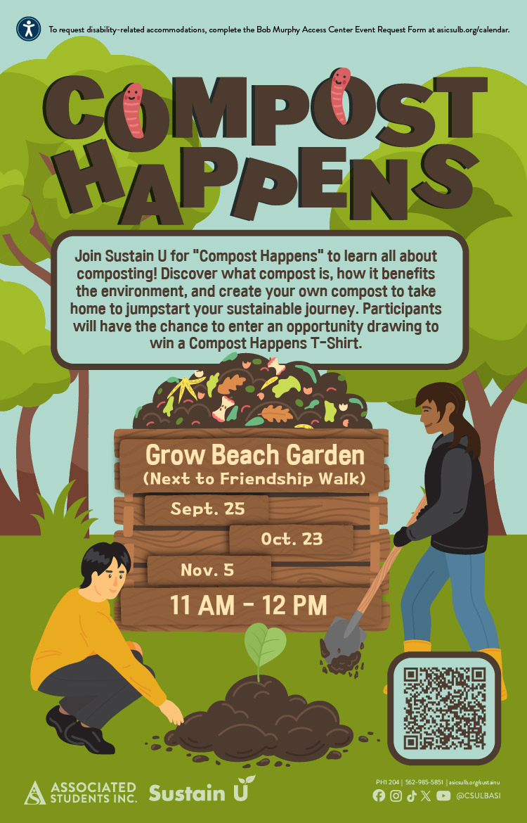 Compost HappensSept. 25 | Oct. 23 | Nov. 511 a.m. to 12 p.m.Grow Beach Garden