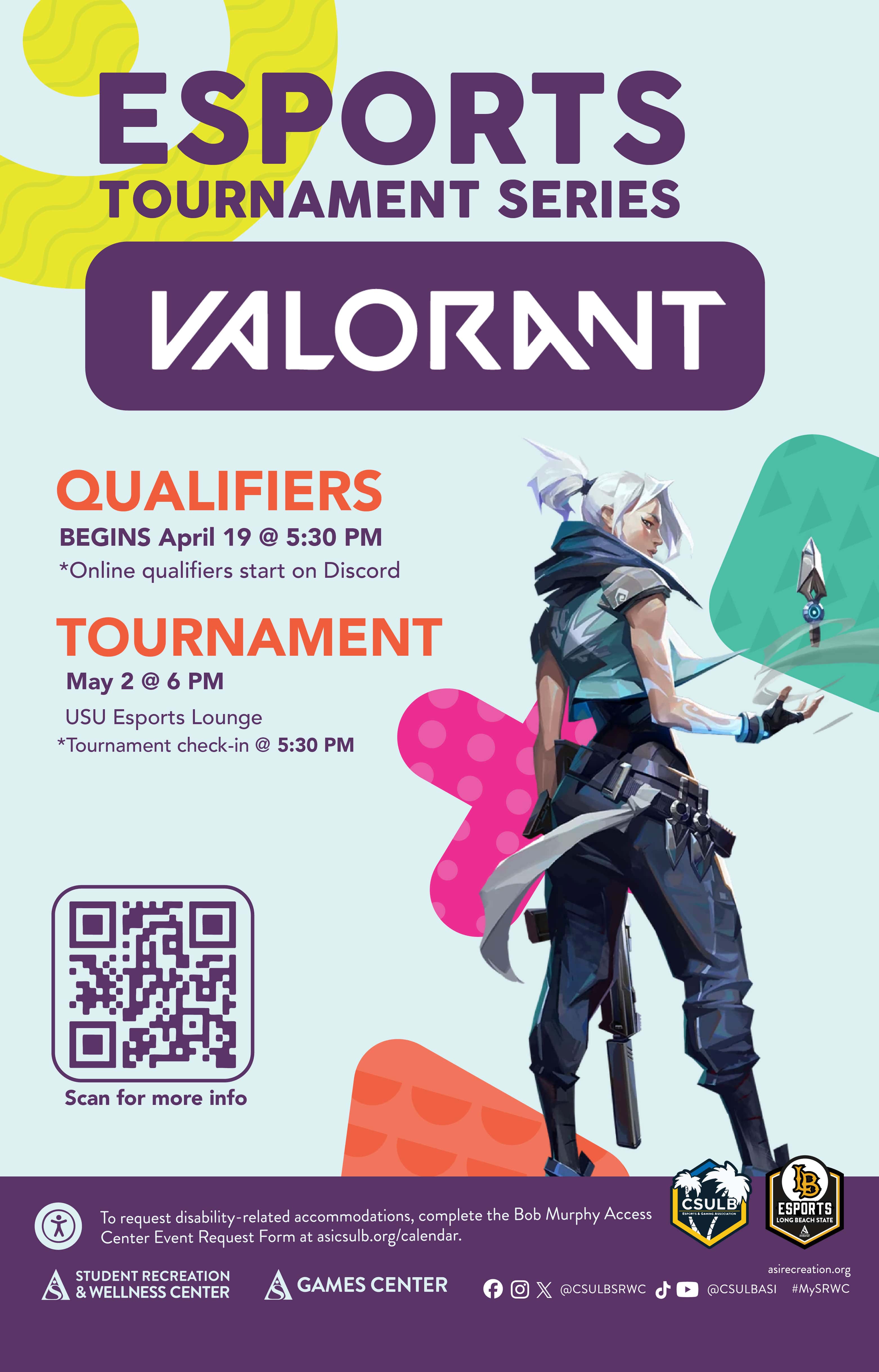 Esports Tournament: Overwatch 2 Tournament        April 19        6 p.m.        USU Esports Lounge