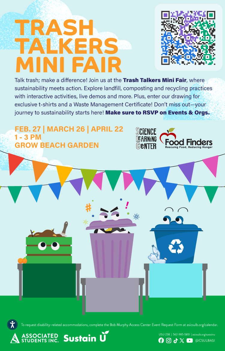 Trash Talkers Mini FairFeb. 27 | March 26 | April 221 to 3 p.m.Grow Beach Garden