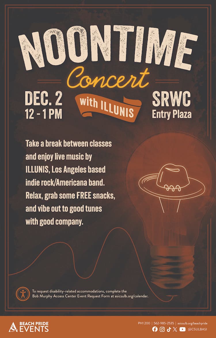 Noontime Concert: Illunis Dec. 2 12 to 1 p.m. SRWC Entry Plaza