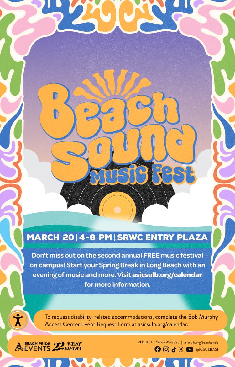 Beach Sound Music Fest March 20 4 to 8 p.m. SRWC Entry Plaza Flier