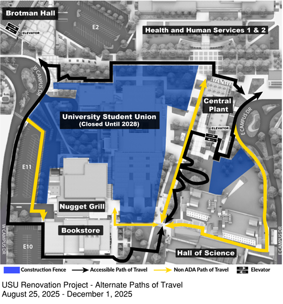 Future U closure map with pathways identified link to online map.