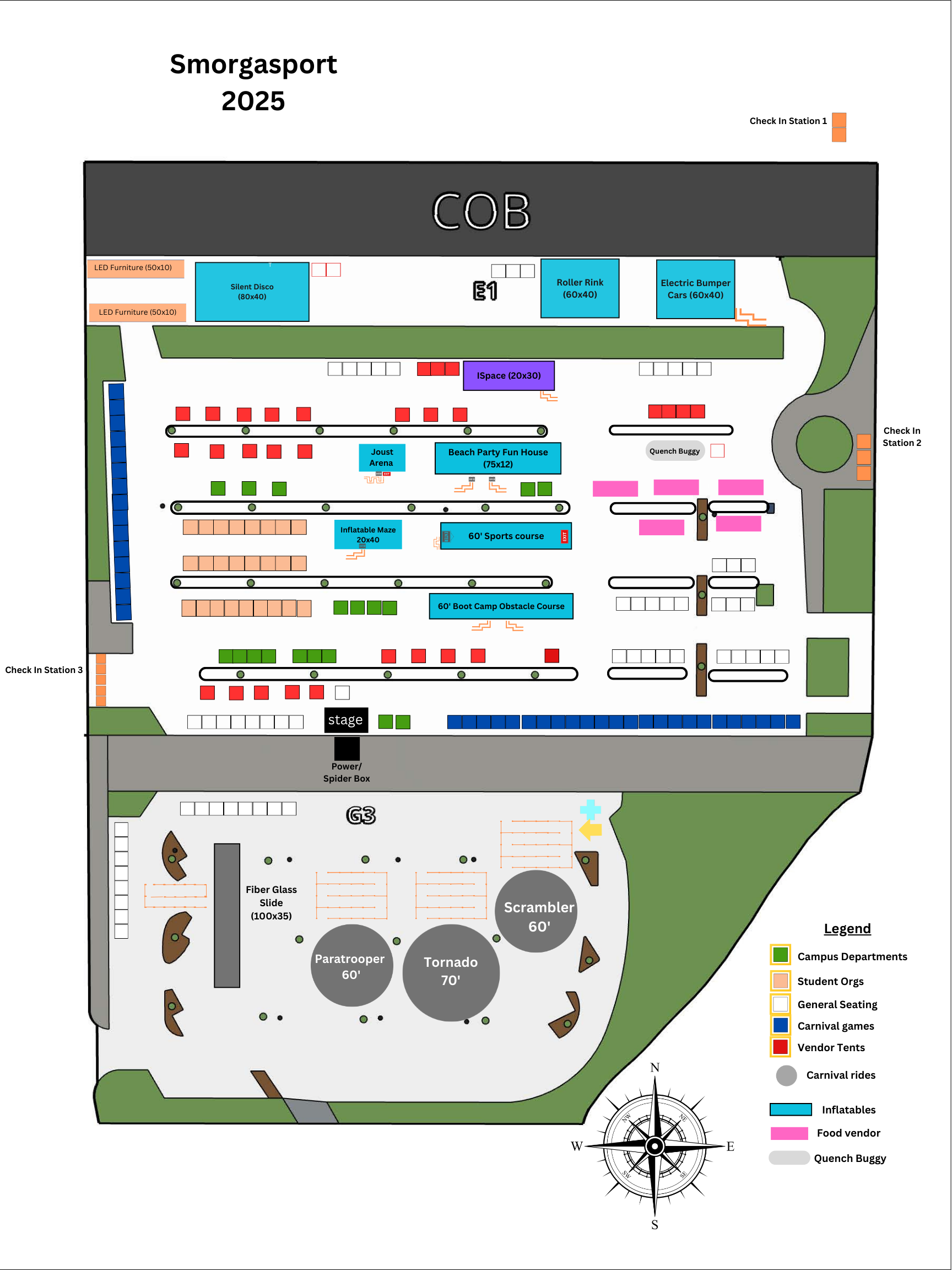 Smorgasport 2025 Map