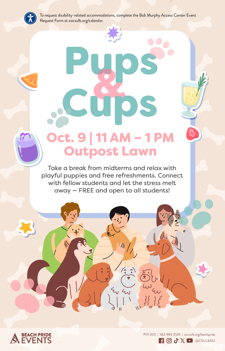 Pups & Cups - Nov 21 - Relax with furry friends