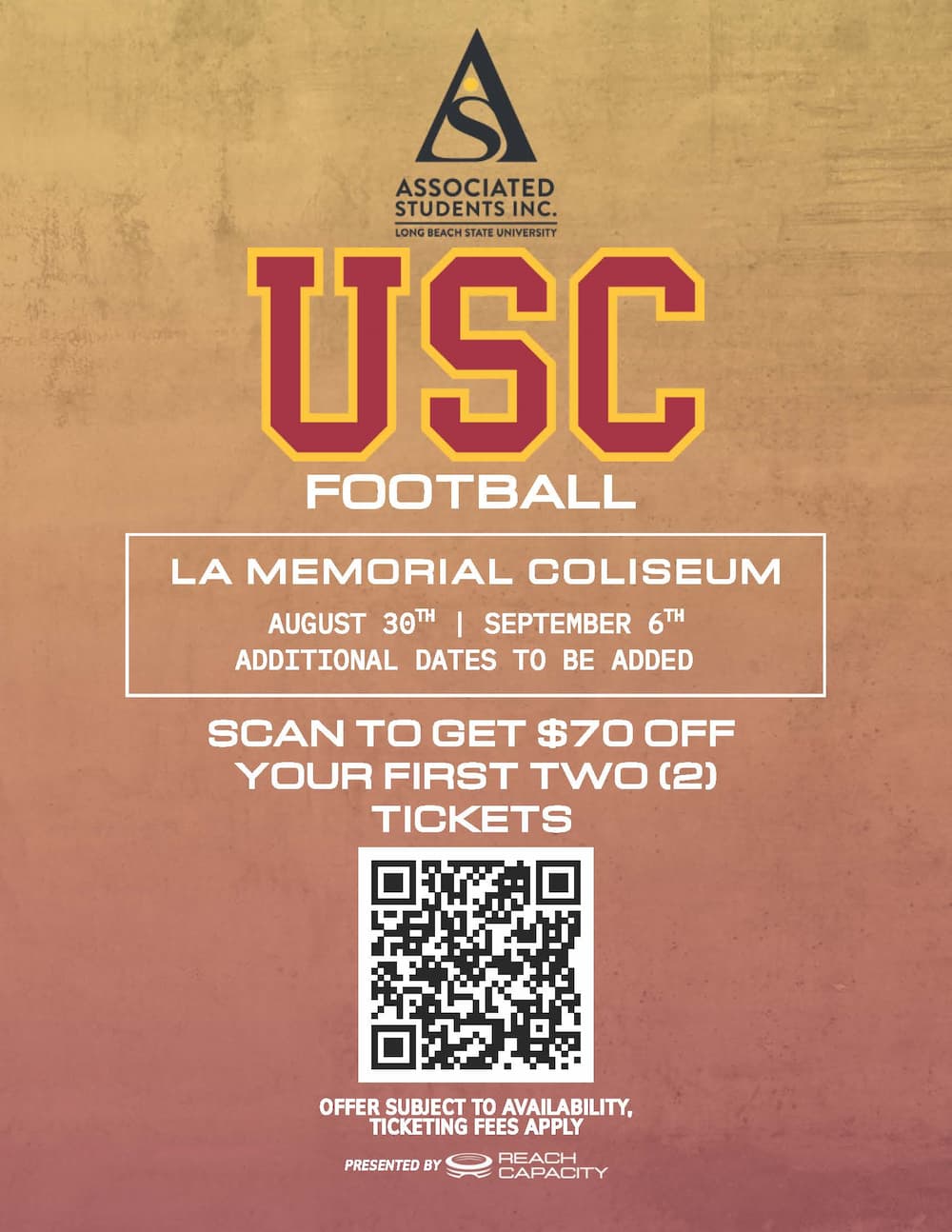 Cal State Long Beach Scores USC Football Tickets!